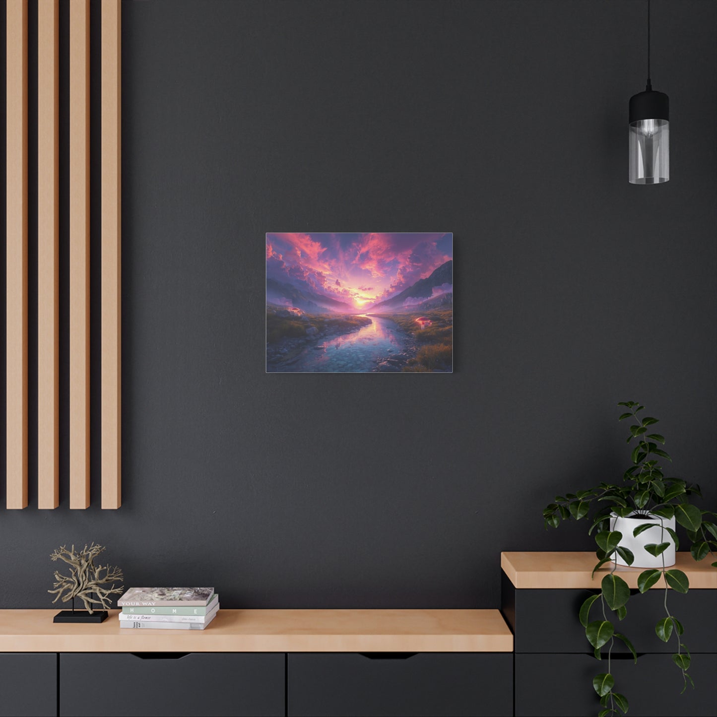 Psychedelic Landscape Canvas Wall Art