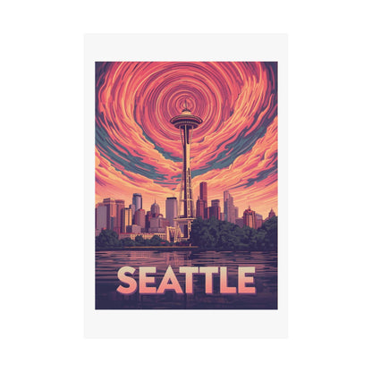 Seattle Psychedelic Travel Poster
