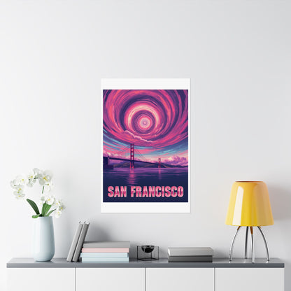 San Francisco Psychedelic Travel Poster