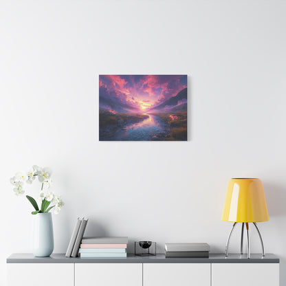 Psychedelic Landscape Canvas Wall Art